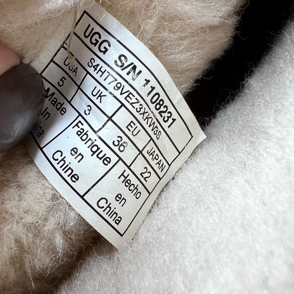 UGG Classic Mini Rubber Logo Fleece Lined Booties in Chestnut Brown - Picture 9 of 10